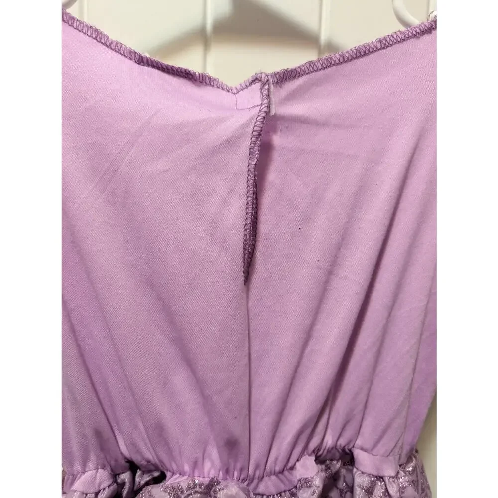Girls Disney Rapunzel Fantasy Princess Costume Size 4-6x Halloween Dress Up - Picture 5 of 6